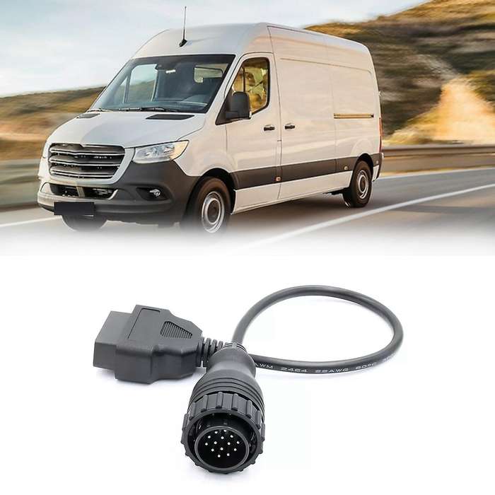 Connector for Sprinter 14 Pin to 16 Pin to OBD2 Car Adapter Connector Cable Diagnostic Tool