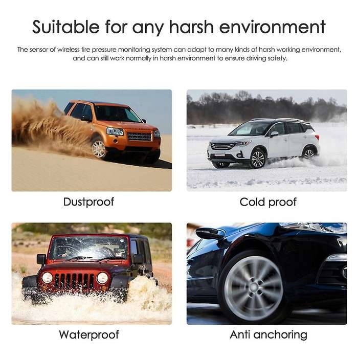 Contact Switch Smart Car TPMS Tire Pressure Monitoring System Solar Display Security Alarm Tire Pres