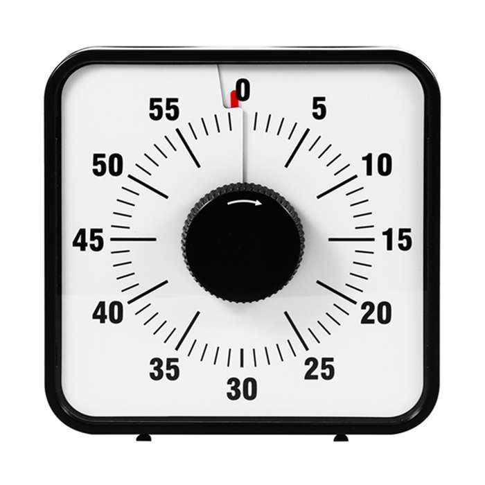 Vision Timer 60 Timing Hind Leg Stand Countdown Clock Kitchen Baking Timer for Classrooms Or Meetin