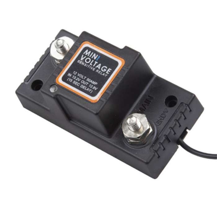 Voltage Sensitive Split Charge Relay VSR 12V 50A for Motorcycle Kart Car UTV ATV Smart Battery Dual