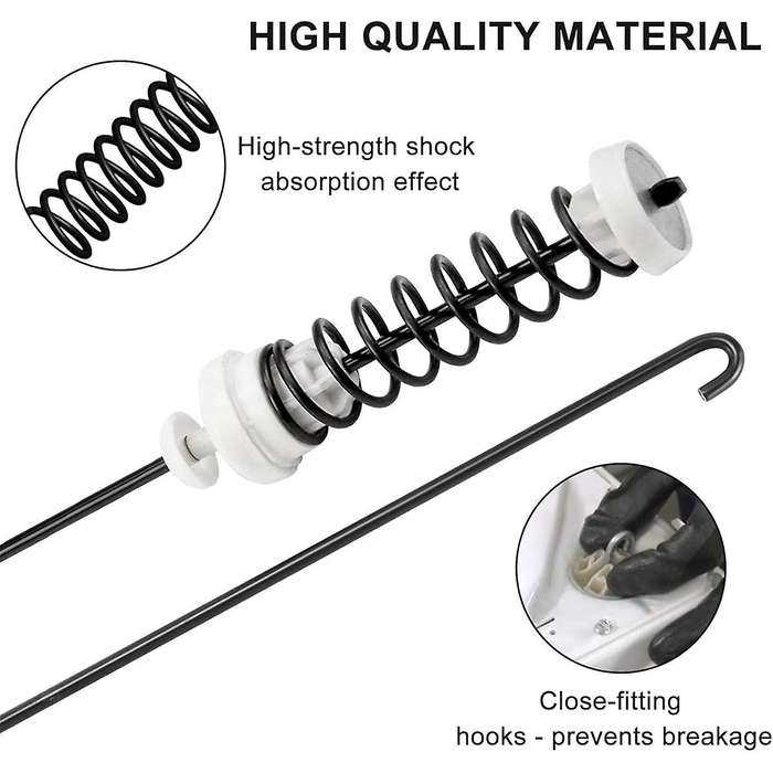 W10780048 W10189077 for Ken-More Washing Machine Suspension Rod Kit W10780045 DC97-1650C