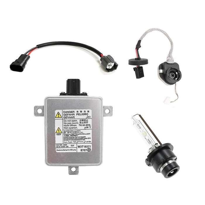 W3T19371 W3T15671 W3T16271 W3T20971 HID Headlight Ballast with Igniter and D2S Bulb &Power Cable for