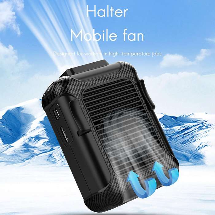 Waist Hanging Fan, Usb Charging Mini Fan Portable Hanging Neck Mobile Waist Hanging Small Portable
