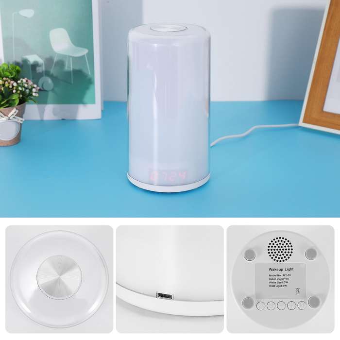 Wake Up Light, Alarm Clock with Sunrise Simulation, 5 , Multi Light Modes,contact Control Night Lig