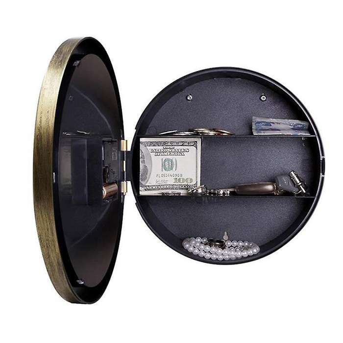 Wall Clock Safe,clock Safe Secret Safe Wall Clock for Secret Money Cash Jewelry,wall Clock Compartm