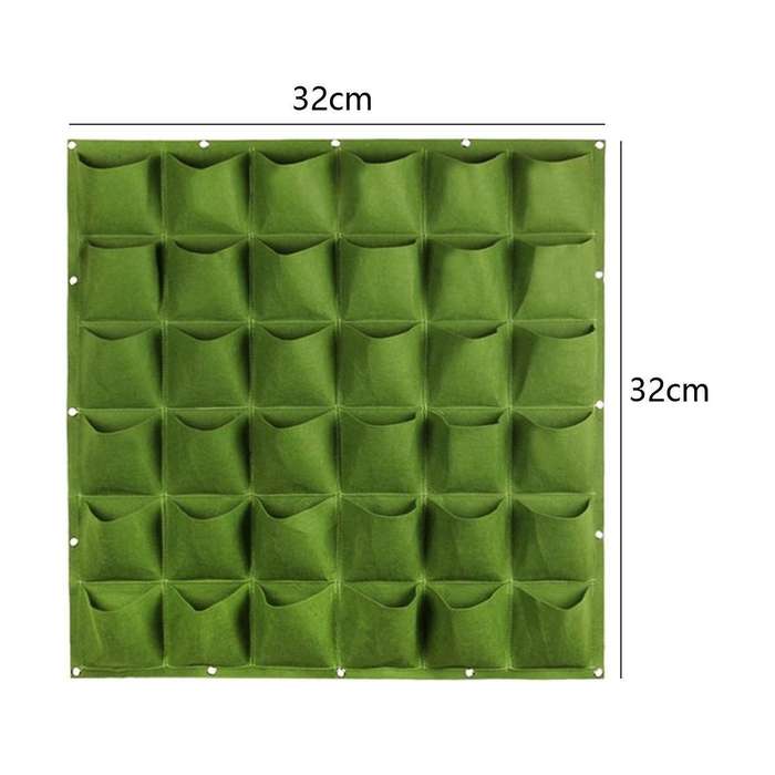 Wall Hanging Pockets Planting Bags Flower Pot Waterproof Grow Bag Garden Planter Vertical Suculenta