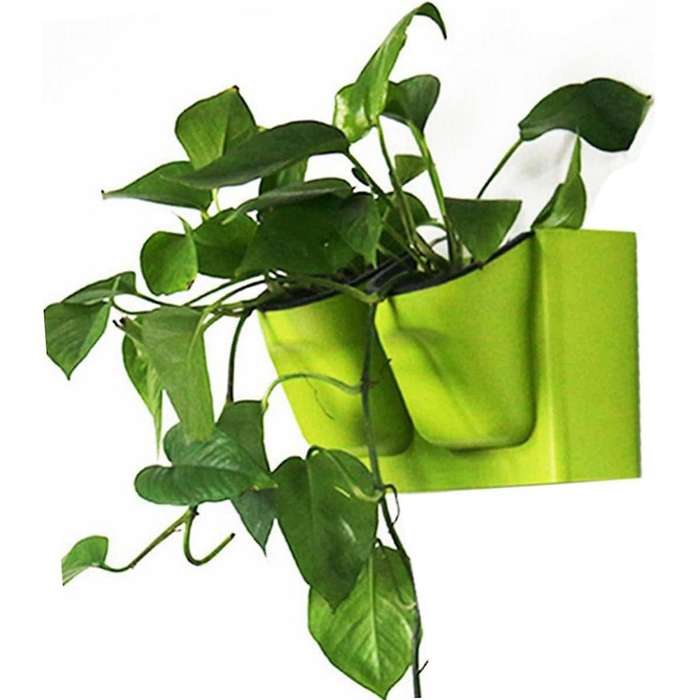 Wall Hanging Planter Pots , Plants & Flowers Plastic Pots Baskets with Hooks, for Home Garden Porch