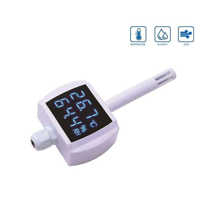 Wall-Mounted Temperature and Humidity Transmitter Duct Sensor