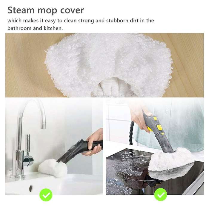 Washable Microfibre Cloth (5 for Floor Nozzles + 5 for Hand Nozzles) for EasyFix SC2,SC3,SC4,SC5 St