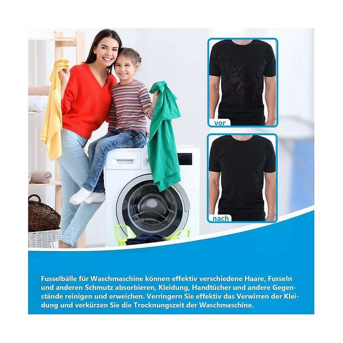 Washing Machine, Lint Ball for Washing Machine, Reusable Lint Balls for The Washing Machine