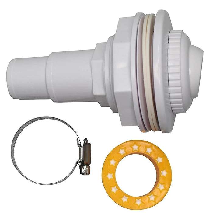 Water Inlet Outlet Fittings with Clip Threaded Tape Swimming Pool Return Nozzle Removable Swimming