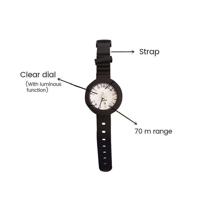 Waterproof Diving Compass Underwater Caving Camping Compass with Wristband Diving Scuba Watchband