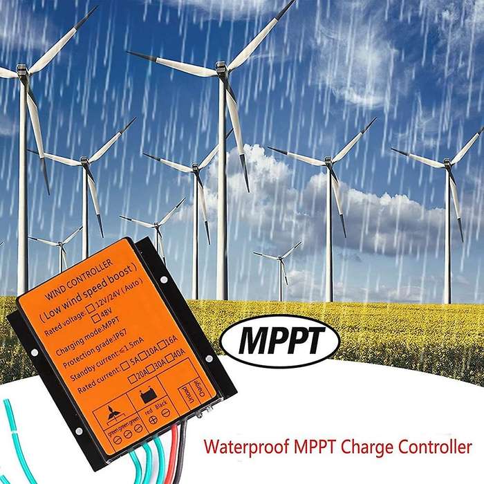 Waterproof Mppt Charge Controller,dc12v Ip67 Wind Turbines Generator Battery Charge Controller Regul