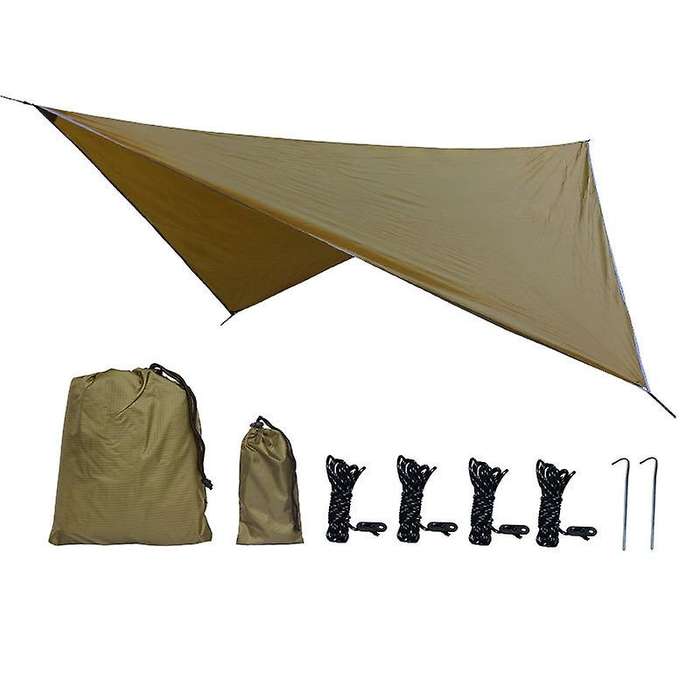 Waterproof Tarp Tent Shade Portable Waterproof Outdoor Camping Hammock Rain Fly UV Garden Awning Can