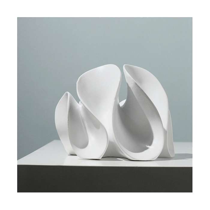 Wavy Statue Resin Abstract Sculpture Minimalist Decoration Unique Ornaments Home Decor for Living Ro