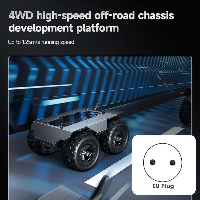 WAVE 4WD Mobile Robot Chassis Car Support Onboard ESP32 Module for 4B Zero Nano-EU Plug