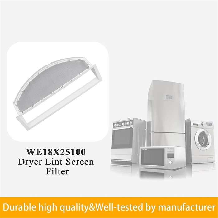 WE18X25100 WE18M19 Dryer Lint Screen Filter Screen Mesh for Dryers Replaces WE18M30 WE18M28 AP603751