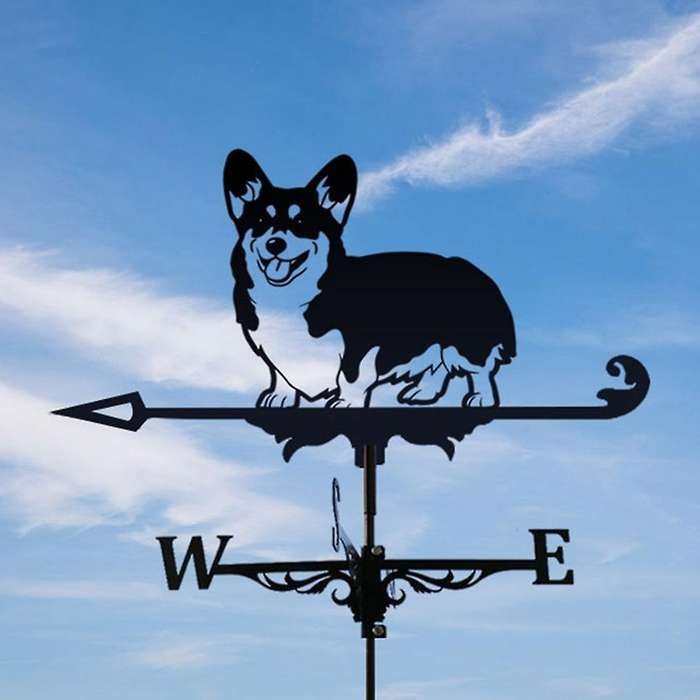 Weather Vane Stainless Steel Spray Paint European Style Gardening Metal Craft