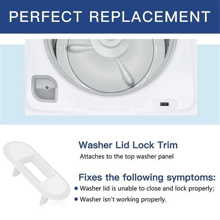 WH01X24381 4502680 Washer Lid Lock Bezel for Washer and Hotspot Top Washer Lid Lock Bezel Replacemen