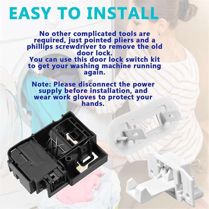 WH01X27954 Washer Lid Lock Switch WH02X24399 Washer Lid Lock WH01X24381 Washer Lid Lock Bezel for
