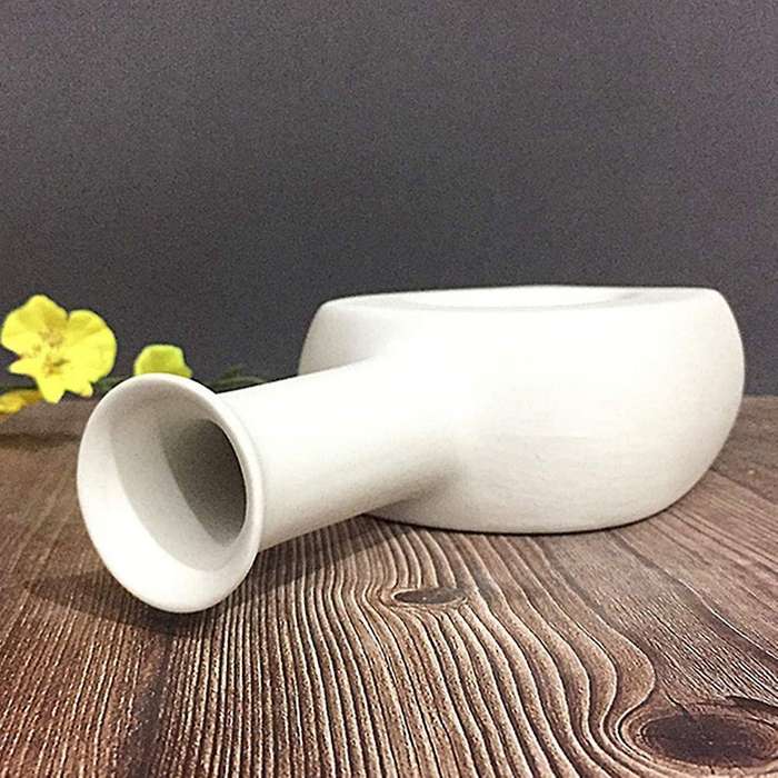White Ceramic Vase-Elegant Design-Table Center Vase Perfect Home Decoration Vase (L)