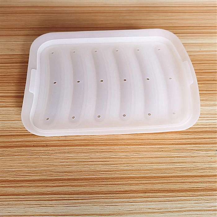White-6 in 1 Sausage Machine DIY Mold Making Hot Dog Handmade Ham Silicone Mold Food Machine Kitchen