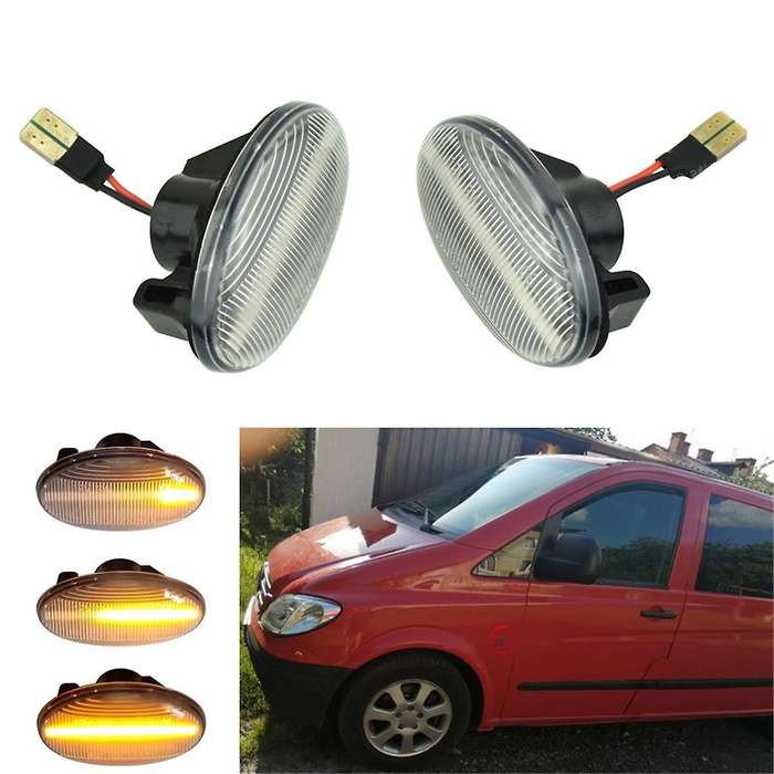 White Turn Signal Light Dynamic Side Flashing Indicator Light 688200121 for - Smart W450 A-Class