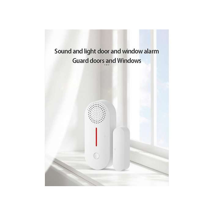 Wifi Door Magnetic Alarm Tuya Smart Door and Window Alarm Remote Home Isolation Sound and Light Sen