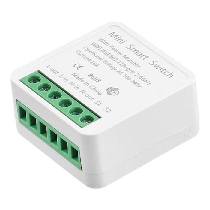 WiFi Tuya 16A Smart Switch Breaker Module Wireless Remote Switch APP Remote Voice Control