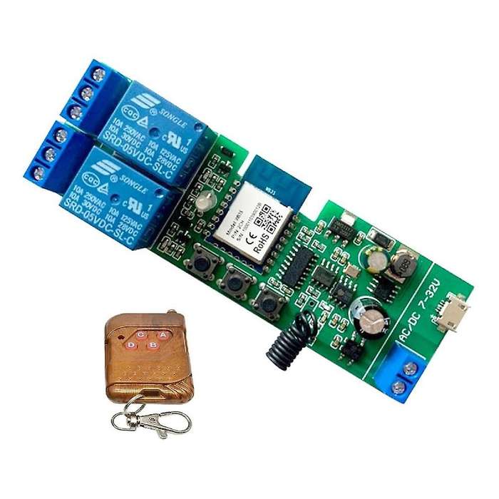 WiFi Wireless Smart Switch Relay Module for DIY Smart Home, Automate Your Garage Door, Work with for