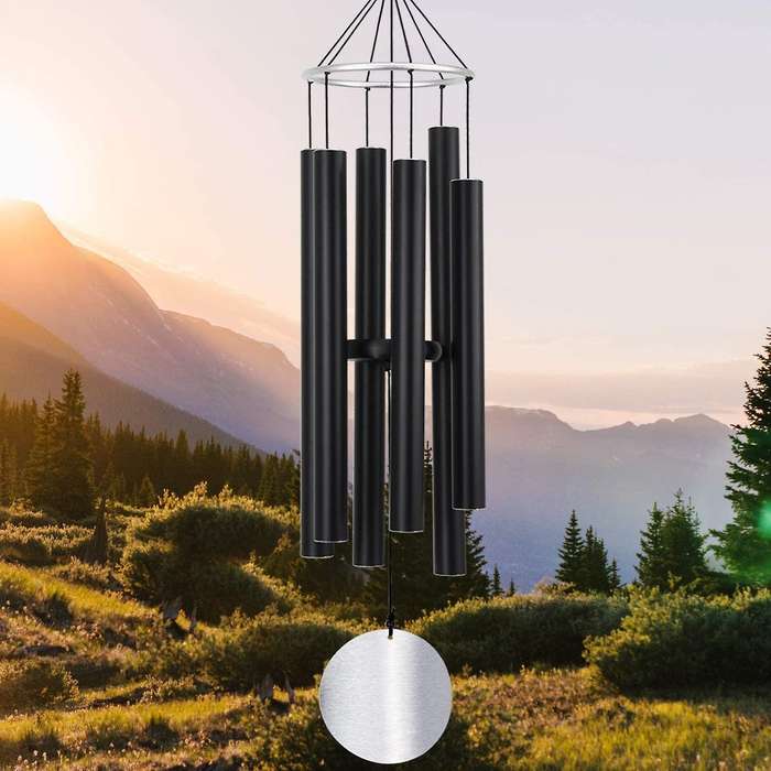 Wind Chimes Outdoor Large Deep Tone 36 Inch for Outside Tuned Relaxing Soothing Low Bass,Memorial Wi