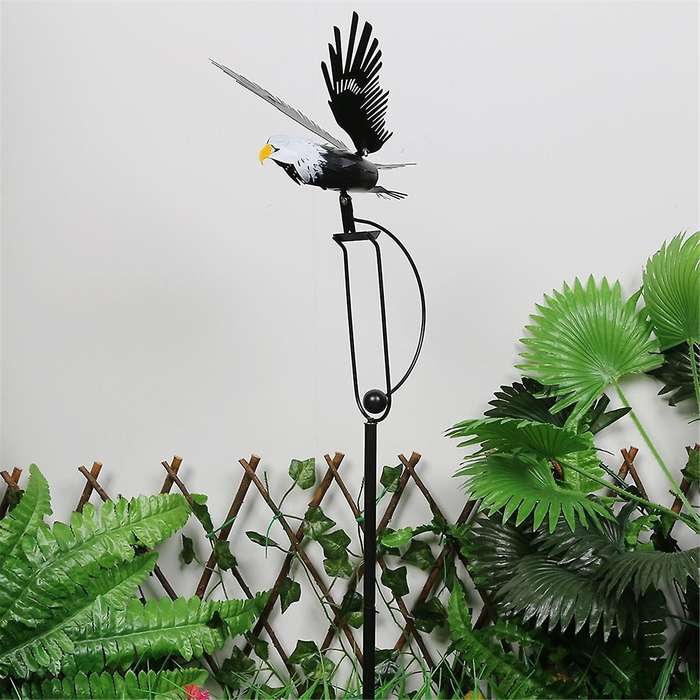Wind Spinners for and Garden Rocking Eagle Decorations, Outdoor Metal Windmills Lawn Ornaments Wind
