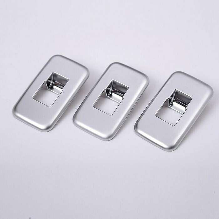 Window Lift Switch Frame Cover Trim for Land Sport 2014-2016 Plastic Chrome