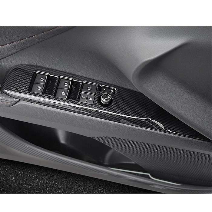Window Switch Door Lock Panel Cover Trim for 9th 2024 2025 Accessories Carbon Fiber