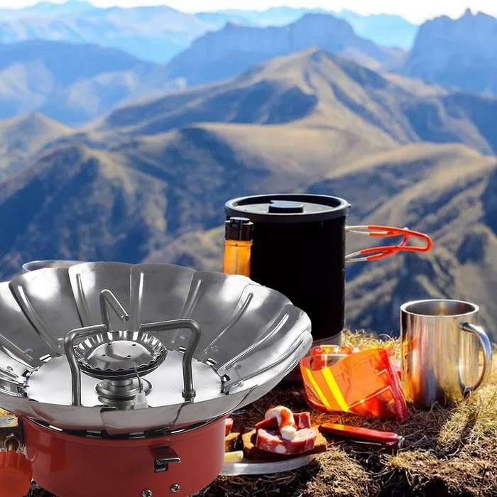 Windproof Stove Cooker Cookware Gas for Camping Picnic Cookout Bbq