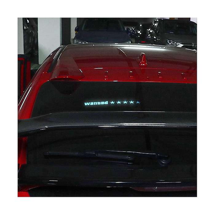 Windshield Electric Wanted Car LED Sign Window Stickers for JDM Glow Panel Accessories - Blue Light