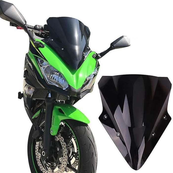 Windshield WindScreen Double Bubble Windshield Deflector for Ninja 650 2017-2019 Motorcycle Accessor