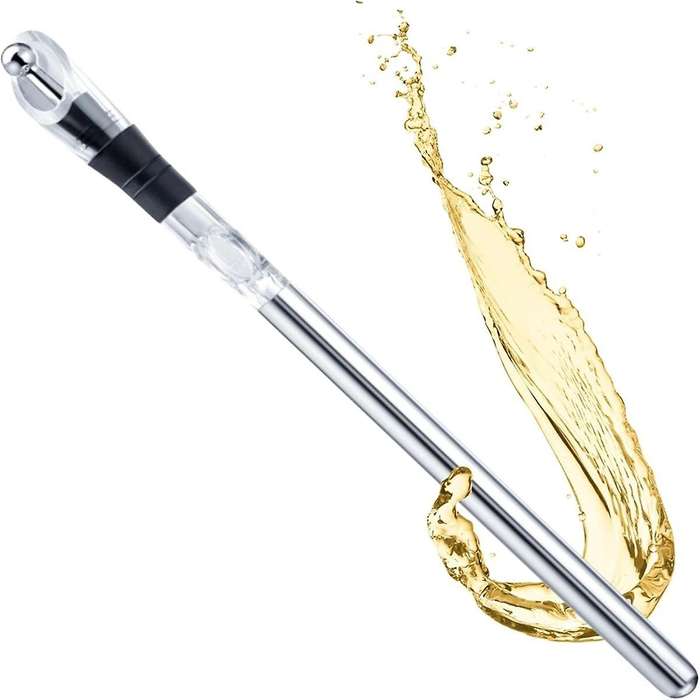 Wine Chiller with Pourer Simono - Effortless Cooling for Up to 3 Hours, Drip-Free Pouring,Silicone a