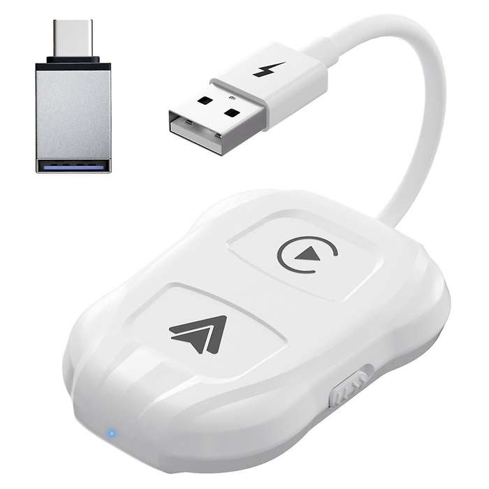 Wireless Carplay Android Auto Adapter,plug & Play Dongle, for All Wired Carplay Cars Ios 10+ Androi