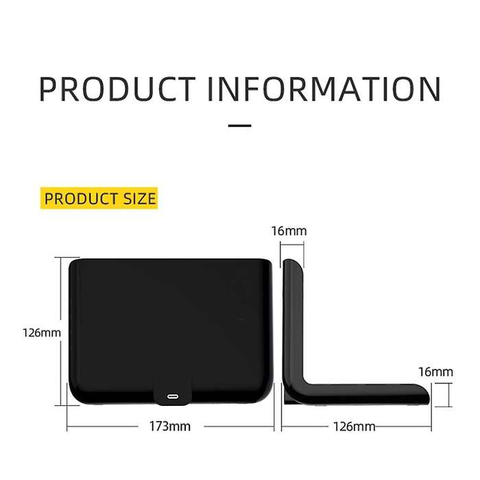 Wireless Charger with Digital LED Electric Alarm Clock Desktop Digital Thermometer Clock HD Clock wi