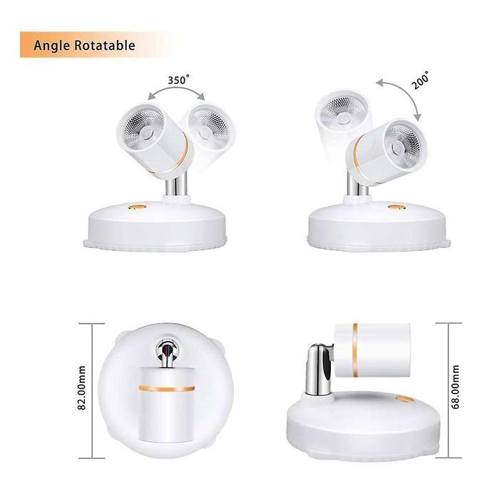 Wireless Spot Lights Battery Operated Accent Lights Indoor Dimmable Led Spotlight Anywhere Rotatable