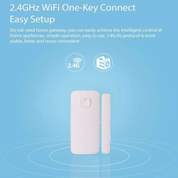Wireless WIFI Window and Door Alarms for Home Smartphone App Control Alarm Notification Push
