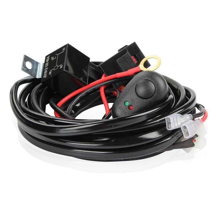 Wiring Harness Kit Fuse Relay Switch 40A 12V for LED Work Driving Light HID Bar