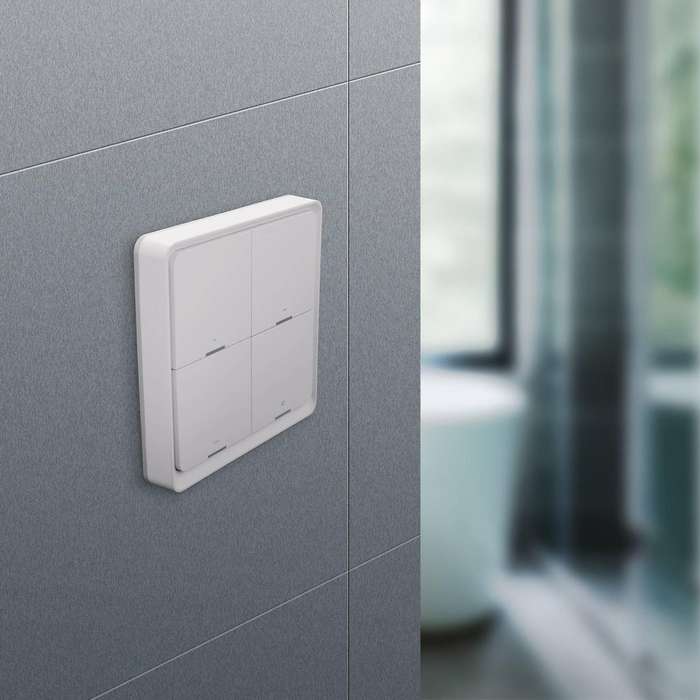 With Zigbee Gateway App Control Smart Home No Wire Smart Tuya 4-way Panel Scene Button Switch Used