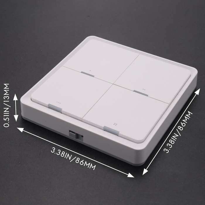 With Zigbee Gateway App Control Smart Home No Wire Smart Tuya 4-way Panel Scene Button Switch Used