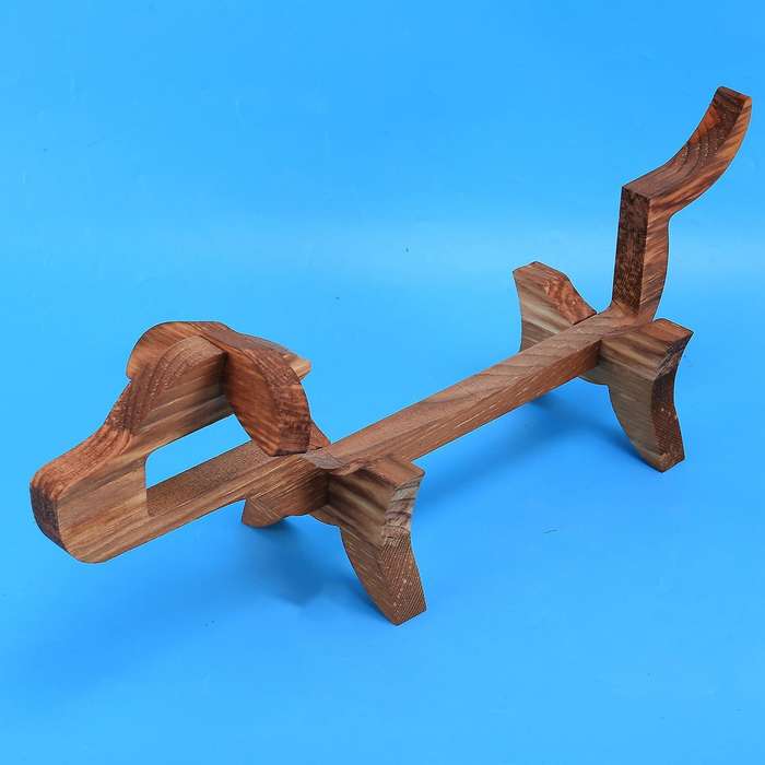 Wooden Beagle Wine Rack Wine Holder Stand Wine Cabinet Decorations Art Wine Shelf for 1 Standard Wi