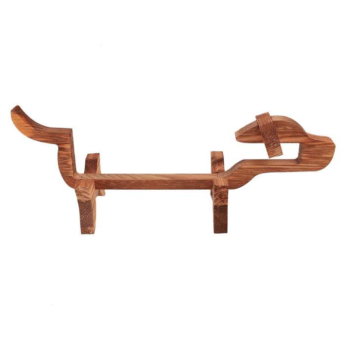Wooden Beagle Wine Rack Wine Holder Stand Wine Cabinet Decorations Art Wine Shelf for 1 Standard Wi