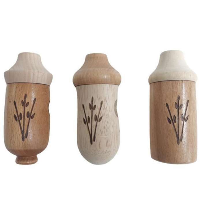 Wooden Bird Houses for Outside, Garden Outdoor Hanging Wooden Bird Feeder Bird House(Set of 3)