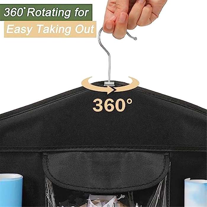 Wrapping Paper Storage, Gift Wrap Organizer Holder Double-sided Hanging Gift Bag Storage Organizer