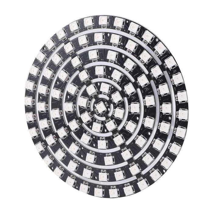 Ws2812 Sk6812 Radius 110mm Led Ring 5050 Dc5v Diy Led Ring Built-in Rgb Addressable Led Ring 93 Bit